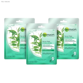 การ์นิเย่ ไฮดร้าบอม เพียวริฟายอิ้ง มาส์ก แพ็ค3 GARNIER HYDRA BOMB PURIFYING MASK PACK3 (มาส์กหน้า,แผ่นมาส์ก) :28 กรัม *3