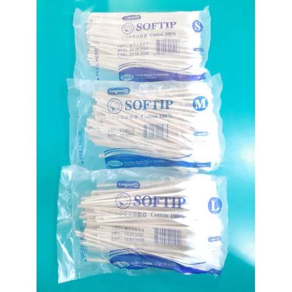 ไม้พันสำลี-longmed-softip-cotton-100-cotton-swab