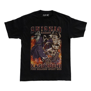 เสื้อยืด พิมพ์ลายอนิเมะ Samurai X Shishio Makoto สไตล์วินเทจ โอเวอร์ไซซ์S-5XL