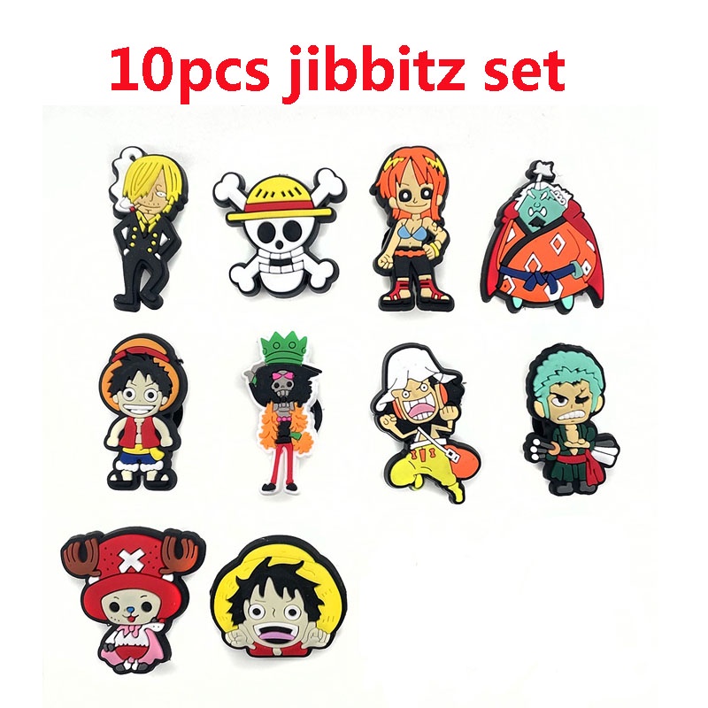 10-ชิ้น-การ์ตูน-jbt-one-piece-croc-อุปกรณ์เสริมเสน่ห์-ชุดลูฟี่-อะนิเมะ-jbt-pins-สําหรับผู้ชาย-หัวเข็มขัดตกแต่งรองเท้า