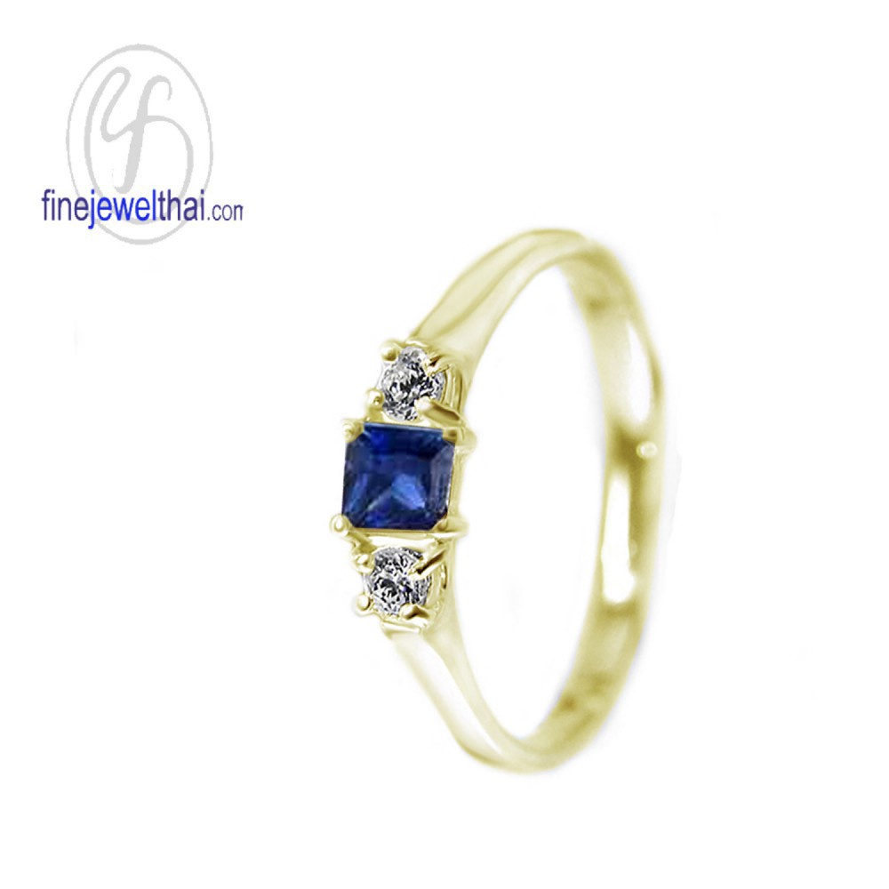 finejewelthai-แหวนไพลิน-ไพลิน-แหวนพลอย-แหวนเงินแท้-พลอยประจำเดือนเกิด-blue-sapphire-silver-ring-birthstone-r1181bl