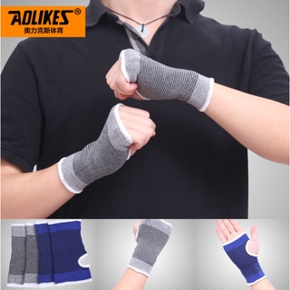 AOLIKES ของแท้💯 #7276(แพ็คคู่) ผ้ารัดข้อมือ ผ้าสวมข้อมือ ผ้าพันข้อมือ ผ้าพยุงข้อมือ ที่รัดข้อมือ ที่สวมข้อมือลดปวดข้อมือ