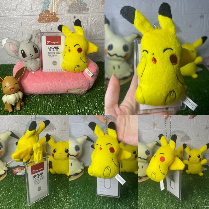 พวงกุญแจน้องปิกาจู-สีเหลืองสดใส-น่ารักมาก-มีตัวหนีบ-banpresto-2016-pikachu-pok-mon-keychain