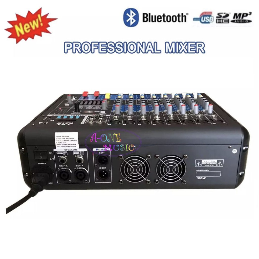 เพาเวอร์มิกเซอร์-8ช่อง-เครื่องผสมสัญญาณเสียงแบบมีกำลังขยายในตัว-power-mixer-bluetooth-รุ่น-pm-r-99