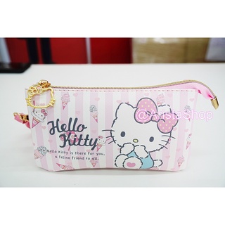 กระเป๋าสำหรับพกพา ใส่มือถือ ใส่เงิน ใส่ของต่างๆ มี 2 ช่อง ลายน่ารักๆ Hello Kitty