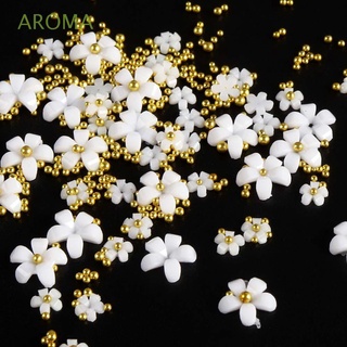 สินค้า Aroma กลีบดอกไม้สีทองสีเงินสไตล์ญี่ปุ่น Diy สําหรับตกแต่งเล็บ