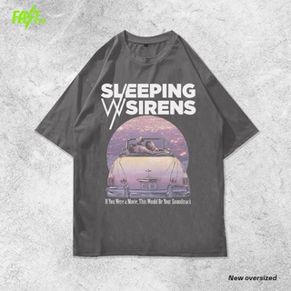 เสื้อยืดวินเทจเสื้อยืด พิมพ์ลาย Sleeping with Sirens if you Is a movie สไตล์วินเทจ โอเวอร์ไซซ์S-5XL