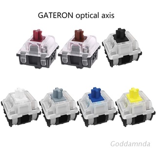 สินค้า GODD  Gateron Optical Switches Interchange Optical Switch Mechanical Keyboard SK61 SK64 Blue, Red, Brown, Black,Yellow,Axis