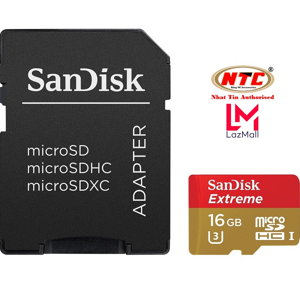 Sandisk Extreme UHS-I U3 600x 16GB 90MB /s MicroSDHC Memory Card - ไม ่ ...
