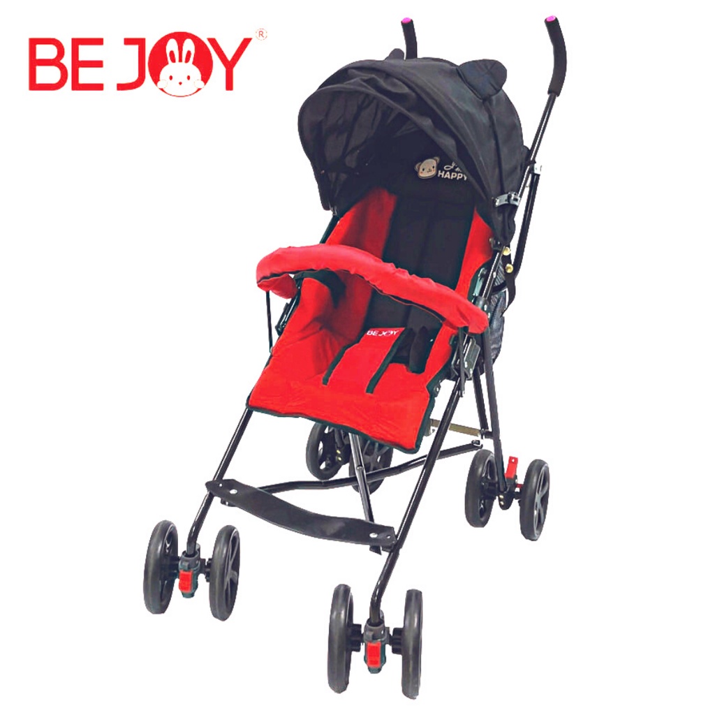 bejoy-รถเข็นก้านร่ม-รถเข็นเด็ก-ปรับนอนราบ-เหมาะกับ-แรกเกิด-boy-bear-buggy-bj-s288-g