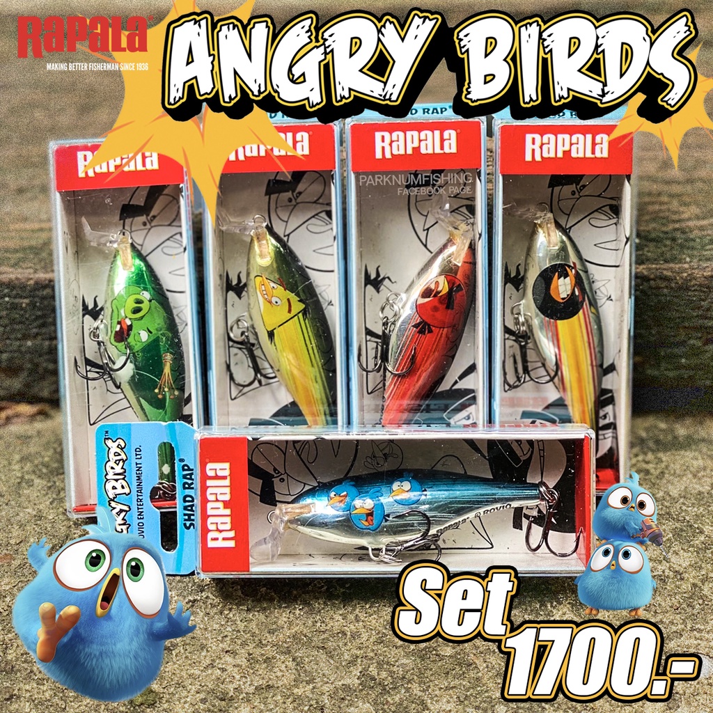 Cuillères Rapala Angry Birds - Lot Super Rare - Neuves Sans Boîte