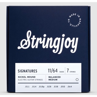Stringjoy Signatures สายกีตาร์ไฟฟ้า 7 สาย เบอร์ 11 - 64 (7 string set) **US Made**