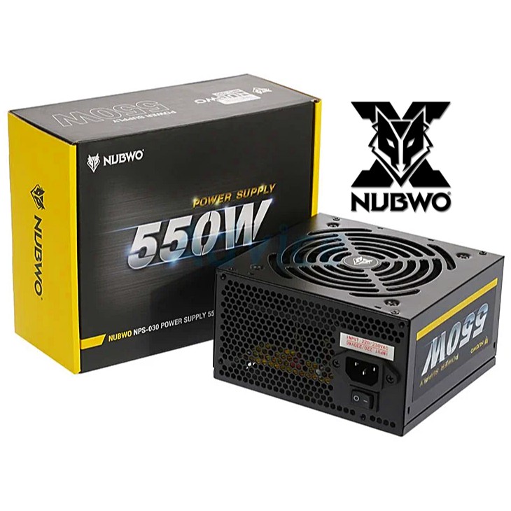 ภาพสินค้าPOWER SUPPLY (อุปกรณ์จ่ายไฟ) NUBWO 550,650 WATT (NPS-020)(NPS-030) ไม่มีไฟเลี้ยงการ์ดจอ ประกัน 1 ปี จากร้าน hardware_corner บน Shopee ภาพที่ 1