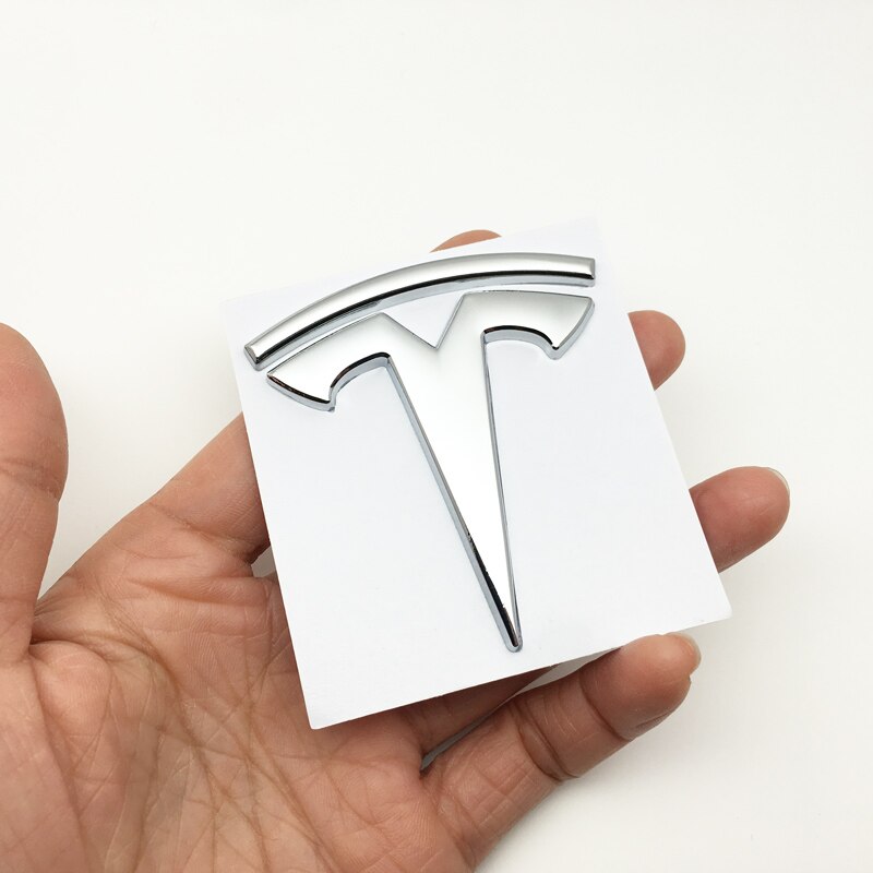 ภาพสินค้าสติกเกอร์โลหะ ลายโลโก้สัญลักษณ์ 3D สําหรับติดตกแต่งรถยนต์ Tesla Model S Model X จากร้าน chepinshangcheng1.th บน Shopee ภาพที่ 4
