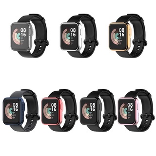 Xiaomi Mi Watch Lite นิ่ม ที่มีสีสัน ป้องกันหน้าจอ ฝาครอบป้องกันผิว สําหรับ Redmi Watch เต็มรูปแบบ เคสอุปกรณ์เสริม