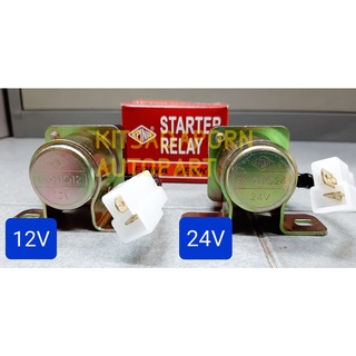 รีเลย์สตาร์ท/ตัวช่วยสตาร์ท ตรา EPINA DENKI ตัวเล็ก, กลม, 12V/24V