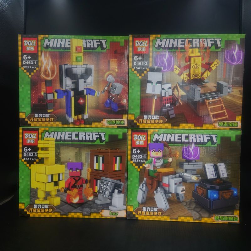 เลโก้-minecraft-my-world-doll-d463-ชุด-ห้องบูชายัญ-4-แบบ-ราคาถูก-พร้อมส่งทันที-ซื้อครบชุดถูกกว่า