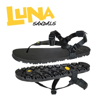 LUNA SANDALS - MIDDLE BEAR BLACK | Winged Edition - รองเท้าวิ่งเทรล ความหนาปานกลาง
