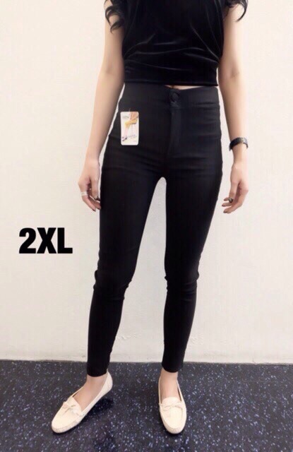 ภาพสินค้า[ใช้โค้ด WADDAY15 ลดเพิ่ม 15%] Skinny กางเกงสกินนี่กระดุมซิปถูกที่สุด! XL-5XL [มีเก็บเงินปลายทาง] จากร้าน mymii_ บน Shopee ภาพที่ 4