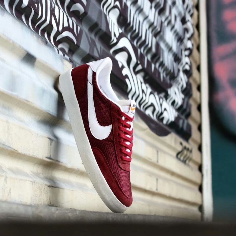 รองเท้าผ้าใบ-nike-killshot-maroon-สีขาว