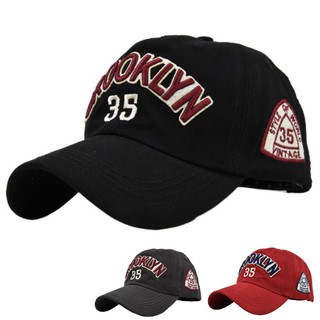 หมวกเบสบอลผ้าฝ้ายปักลาย Brooklyn 35