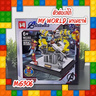 ตัวต่อเลโก้ MY WORLD MG302 ห้องปฏิบัติการไอรอนเเมน