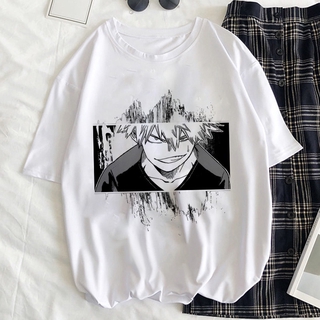 【hot sale】เสื้อยืดลําลอง พิมพ์ลายการ์ตูนอนิเมะ My Hero Academia Shoto Todoroki ทรงหลวม สไตล์ฮาราจูกุ สําหรับสตรี