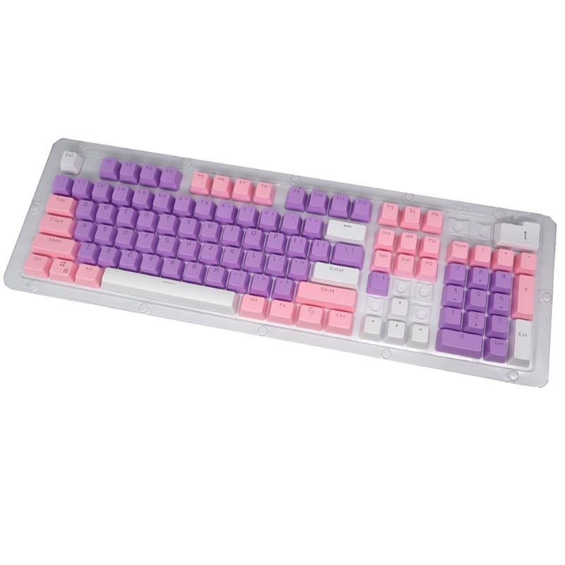 ch-ready-stock-ปุ่มกดคีย์บอร์ด-104-ปุ่ม-pbt-backlit-สําหรับคีย์บอร์ดสีชมพูสีม่วงสีขาว-3-สี