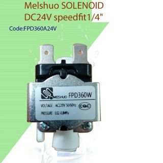 โซลินอยด์ Melshuo SOLENOID DC24V / 220V  3/8", เกลียว 1/4", speedfit 1/4"