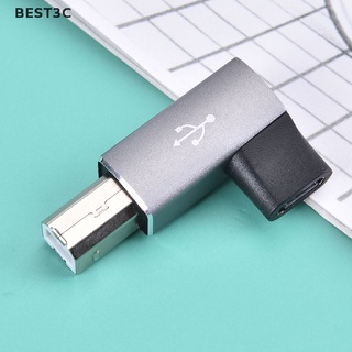 Best3c อะแดปเตอร์แปลง USB Type C ตัวเมีย เป็น USB B ตัวผู้ สําหรับเครื่องพิมพ์สแกนเนอร์ USB C Data