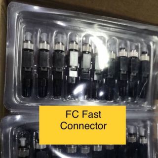 หัวไฟเบอร์ออฟติก FC/PC FAST CONNECTOR FOR FTTH DROP CABLE [SM][แพ็ค 10 หัว]