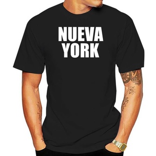 เสื้อยืดแขนสั้นลําลอง คอกลม ผ้าฝ้าย ทรงหลวม พิมพ์ลาย Nueva York York City Nyc The Bronx Spanish Espanol York สําหรับผู้ช