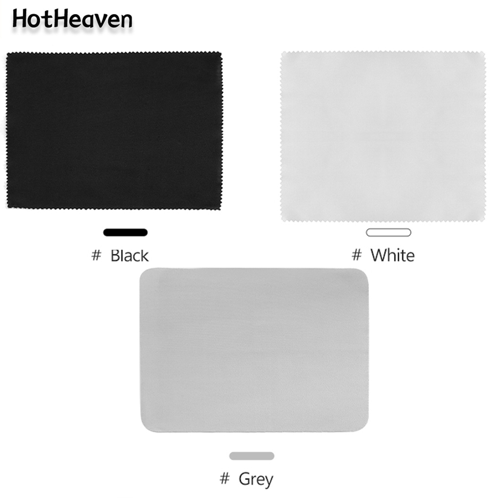 ภาพหน้าปกสินค้าผ้าไมโครไฟเบอร์ ทรงสี่เหลี่ยมผืนผ้า มี 3 สี สีดํา สีขาว สีเทา สําหรับเช็ดทําความสะอาดแว่นตา จํานวน 1 ชิ้น จากร้าน hotheaven.th บน Shopee