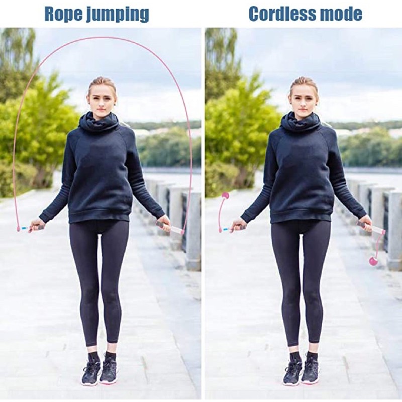 wireless-rope-jump-เชือกกระโดดไร้สาย-คำนวญรอบ-คำนวญ-แคลอรี่อัจฉริยะ-new