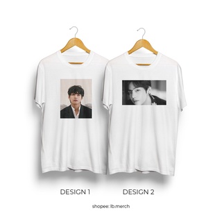 เสื้อขาว เสื้อครอปสายฝอ BTS คิมแทฮยอง | เสื้อยืดคอกลมสีขาว | |ฝ้าย การออกแบบที่เรียบง่าย 1Ju Tee