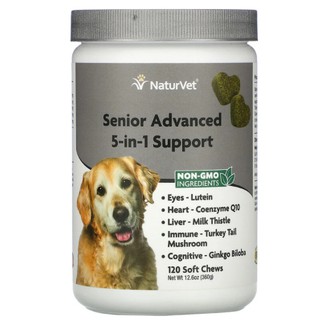 ภาพหน้าปกสินค้าNaturvet Senior 5 in1 บำรุงสุนัขแก่ สายตา หัวใจ ตับ สมอง เสริมภูมิ  ระบบความจำ ระบบประสาท (รุ่น Top) ที่เกี่ยวข้อง