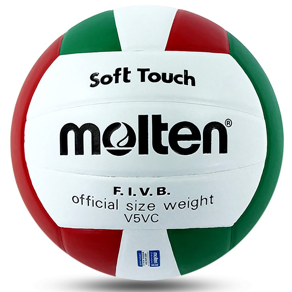 ภาพสินค้าMOLTEN ลูกวอลเลย์บอลหนัง Volleyball PVC V5VC WH/R/G (470)  (แถมฟรี ตาข่ายใส่ลูกฟุตบอล + เข็มสูบลม) จากร้าน sportlandwear บน Shopee ภาพที่ 1