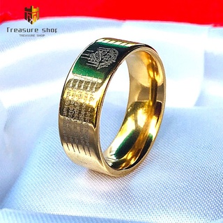 แหวนยันต์ห้าแถวได้ผ่านพิธีปลุกเสกมาเรียบร้อยแล้ว เสริมดวง เสริมบารมี เรียกทรัพย์ โชคลาภ  แหวนทอง แหวนพระ