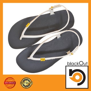 🔰 BlackOut Flipper Slingback 🔰 รองเท้าแตะ รองเท้ารัดส้น พื้นเทา