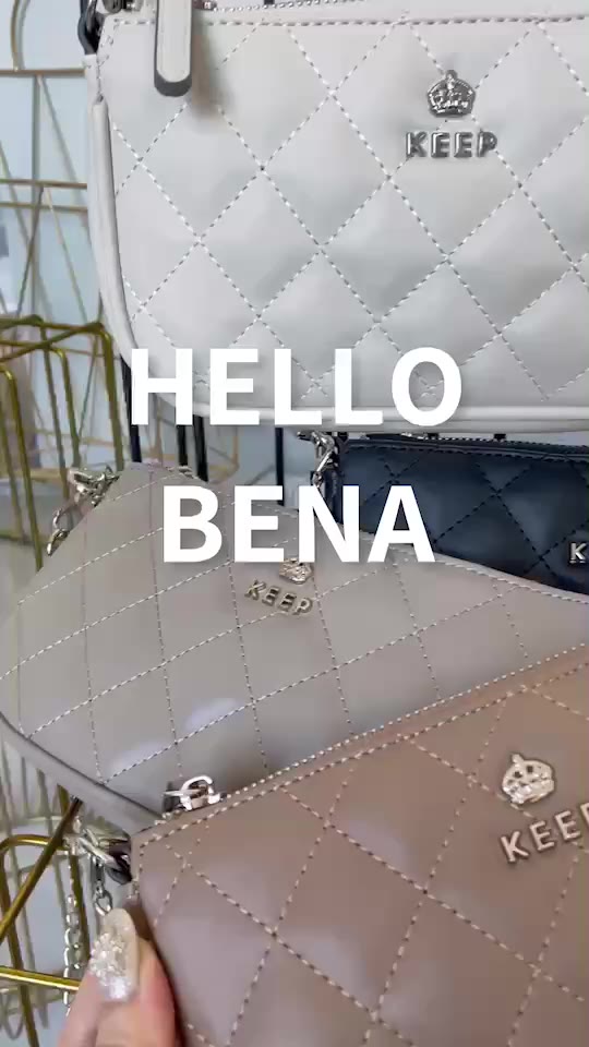 ของแท้-รุ่นใหม่ล่าสุด-งานสวยมากคอนเฟิร์มเลยค่า-keep-bena-bag-กระเป๋าสะพายข้างลายตาราง