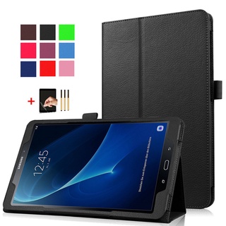 ใหม่ เคสหนัง PU พับได้ พร้อมปากกาสัมผัส สําหรับ Samsung Galaxy Tab S6 Lite P610 S7 T870 E 9.6 SM-T561 S5E