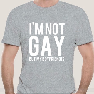 ขายดี เสื้อยืดคอกลม พิมพ์ลาย IM Not Gay Bu My Boyfriend Lgbt sexual Friends สไตล์ฮิปฮอป ของขวัญวันเกิด สําหรับผู้ชายS-5X