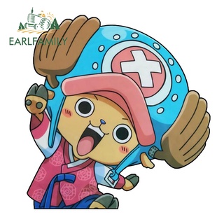 Earlfamily สติกเกอร์กันแดด กันน้ํา ลายการ์ตูนอนิเมะ Tony Tony Chopper 13 ซม. x 12.4 ซม. สําหรับติดตกแต่งรถยนต์ รถจักรยานยนต์