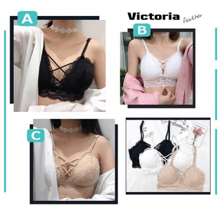 Victoria Feather บราลูกไม้สวยหวาน FreeSize