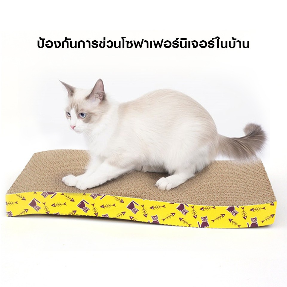 ถูกสุดๆ-กระดาษลับเล็บแมว-ที่ลับเล็บแมว-ราคาถูก-ใช้ได้-2-ด้าน-ที่ฝนเล็บแมว-ของใช้แมว-ที่ลับเล็บ-ที่ฝนเล็บแมว