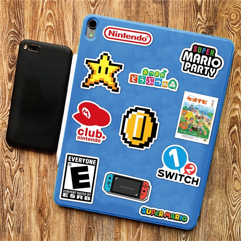 set-sticker-nintendo-50-ชิ้น-สติกเกอร์นินเทนโด้-สำหรับติดเครื่อง-nintendo-switch-เคสมือถือ-notebook-กระเป๋าเดินทาง