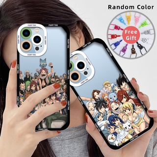 เคสโทรศัพท์มือถือ ซิลิโคนนิ่ม ป้องกัน ลายอะนิเมะ Fairy Tail สําหรับ iPhone 13 Pro Max 11 12 lphone SE 2022 7 8 Plus
