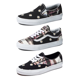 Vans รองเท้าผ้าใบ Authentic / Classic Slip-On / Old Skool | Floral Plaid Patchwork (3รุ่น)