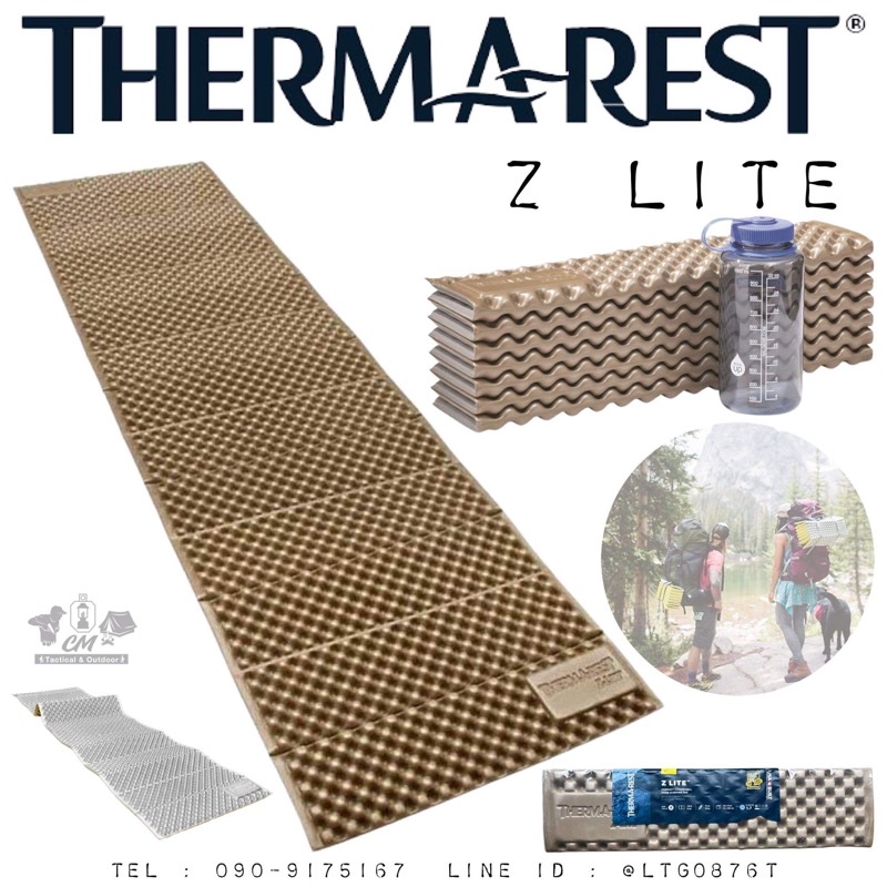 แผ่นรองนอน thermarest zlite regular coyote/gray Shopee Thailand