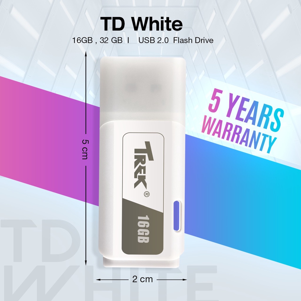 ภาพสินค้าTrek TD White แฟลชไดร์ฟรุ่นสีขาว พิเศษราคาถูก อัพโหลดข้อมูลเร็วและพกพาสะดวก USB 2.0 Flash Drive (16GB/32GB) จากร้าน thumbdriveplusth บน Shopee ภาพที่ 6